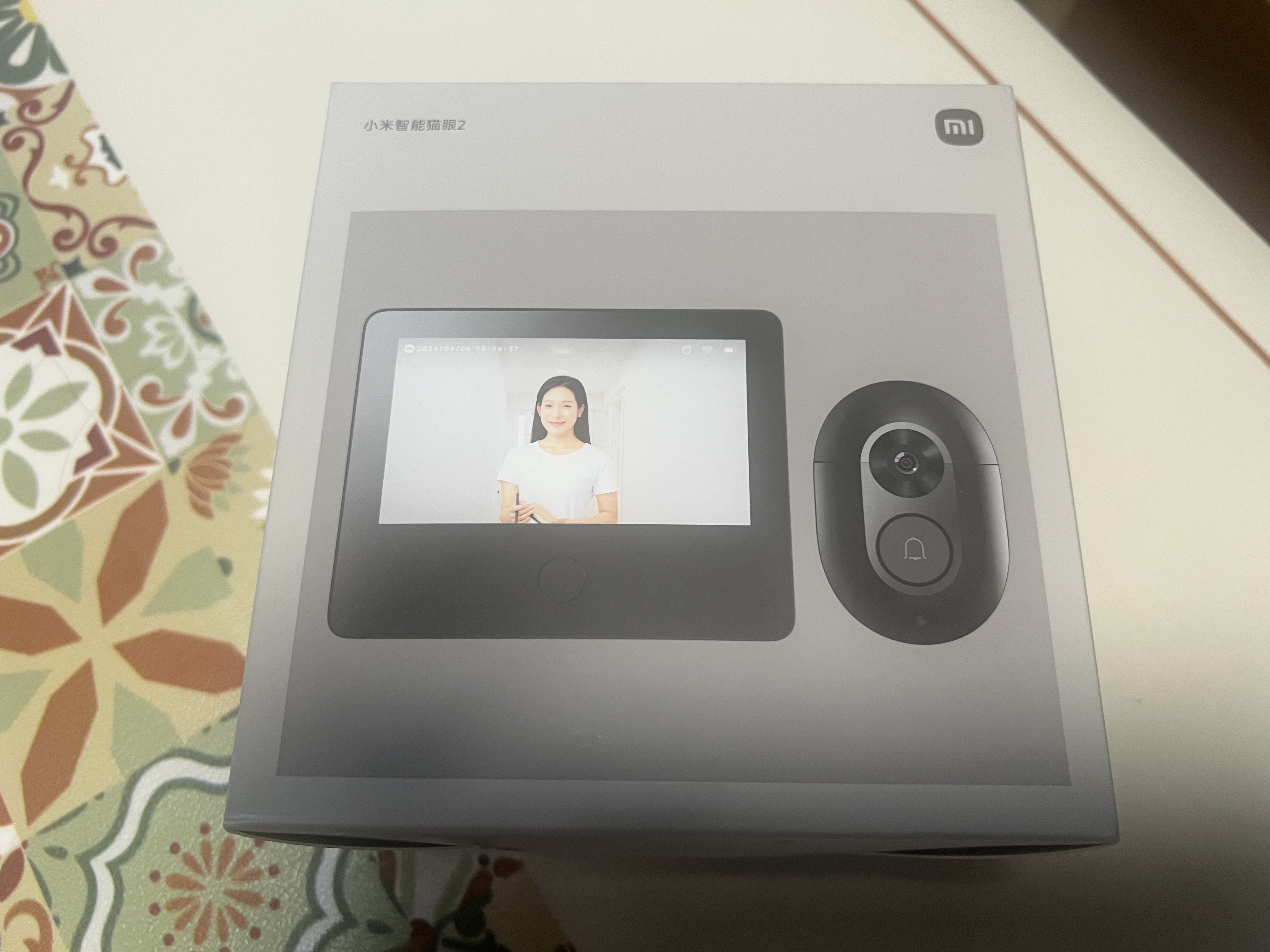 小米智能猫眼2+128GB储存卡监控家用摄像头可视门铃300万高清夜视无线远程对讲视频通话智能室外摄像 实拍图