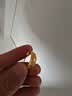 周大福满天星蛇肚黄金耳饰送妈妈女约4.00g EOF1482生日礼物 实拍图
