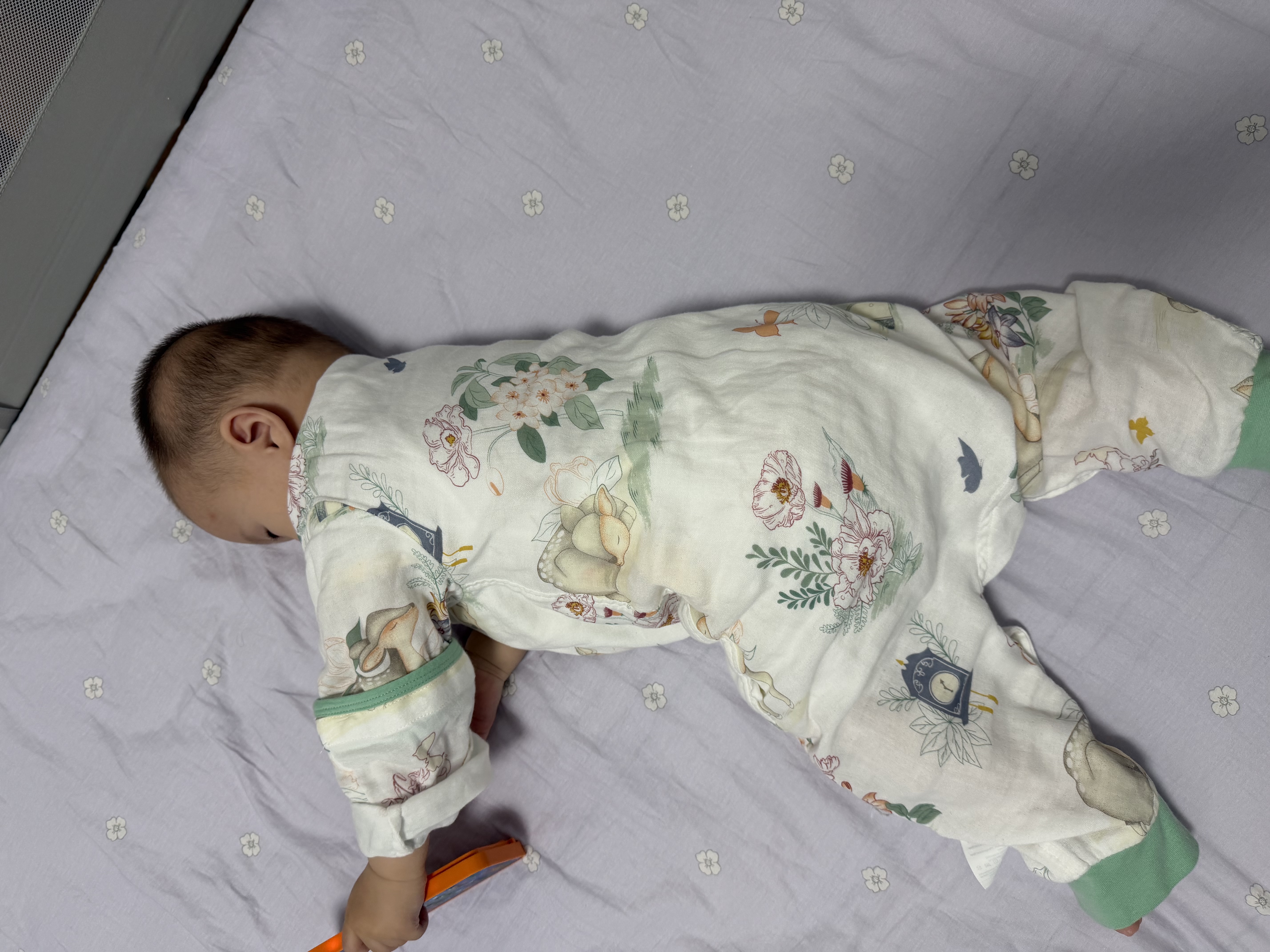 贝肽斯婴儿睡袋夏季竹棉纱布宝宝睡衣分腿儿童防踢被睡袋前4后2灵鹿 M 实拍图