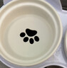 licheers猫碗陶瓷猫粮双碗斜口不黑下巴宠物幼猫咪吃饭食盆喝水喂食一体 实拍图