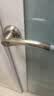三杆式卫生间门锁执手锁无钥匙浴室厕所通用型门把手换锁家用圆形 三杆锁（上下孔）配35锁舌（右开） 实拍图