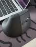 罗技（Logitech）Wave Combo 无线人体工学键鼠套装 垂直鼠标 无线蓝牙鼠标 办公键盘 无线键盘 蓝牙键盘 黑色 实拍图