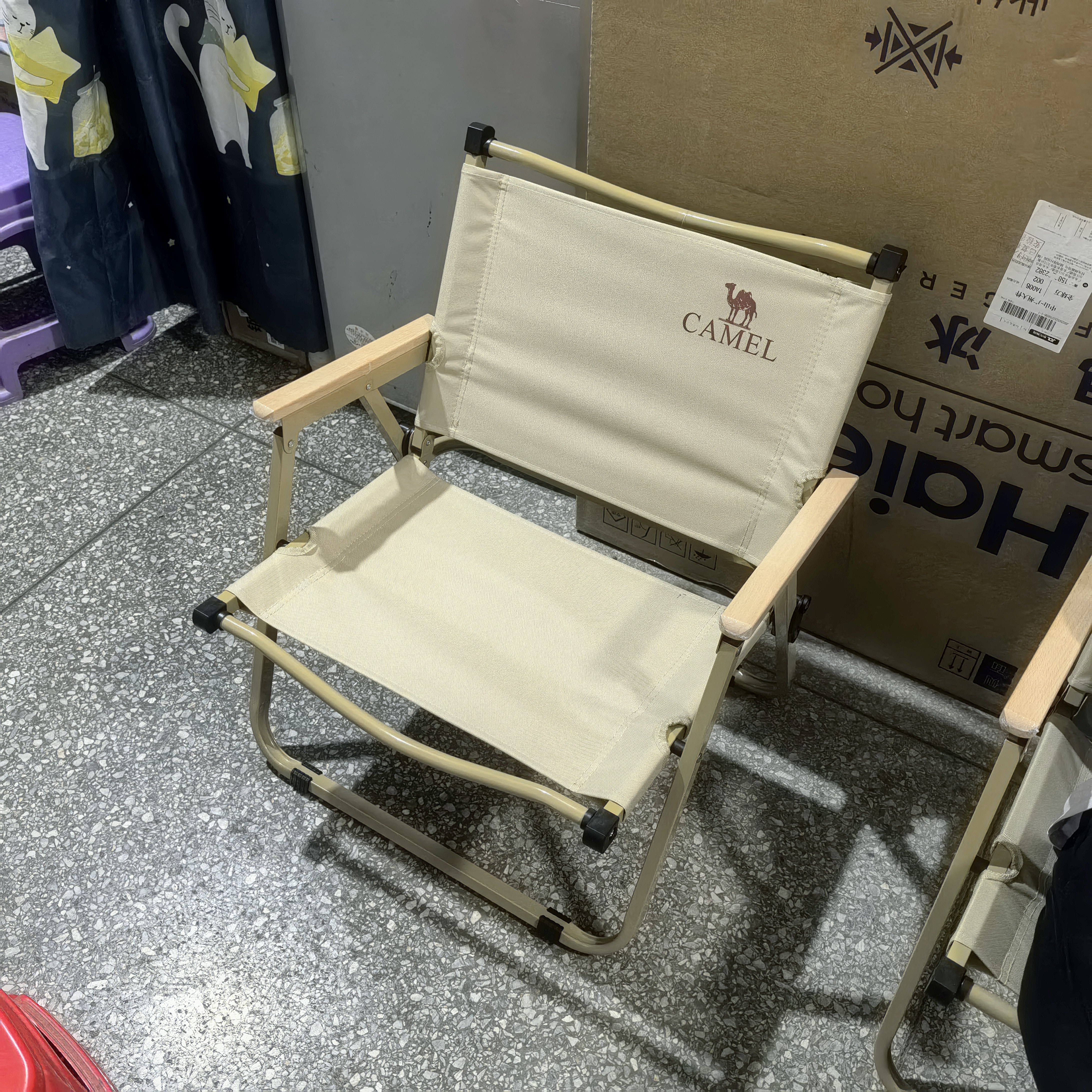 骆驼（CAMEL）户外露营折叠椅便携式靠背写生躺椅野营钓鱼凳克米特椅1J722C7586 实拍图