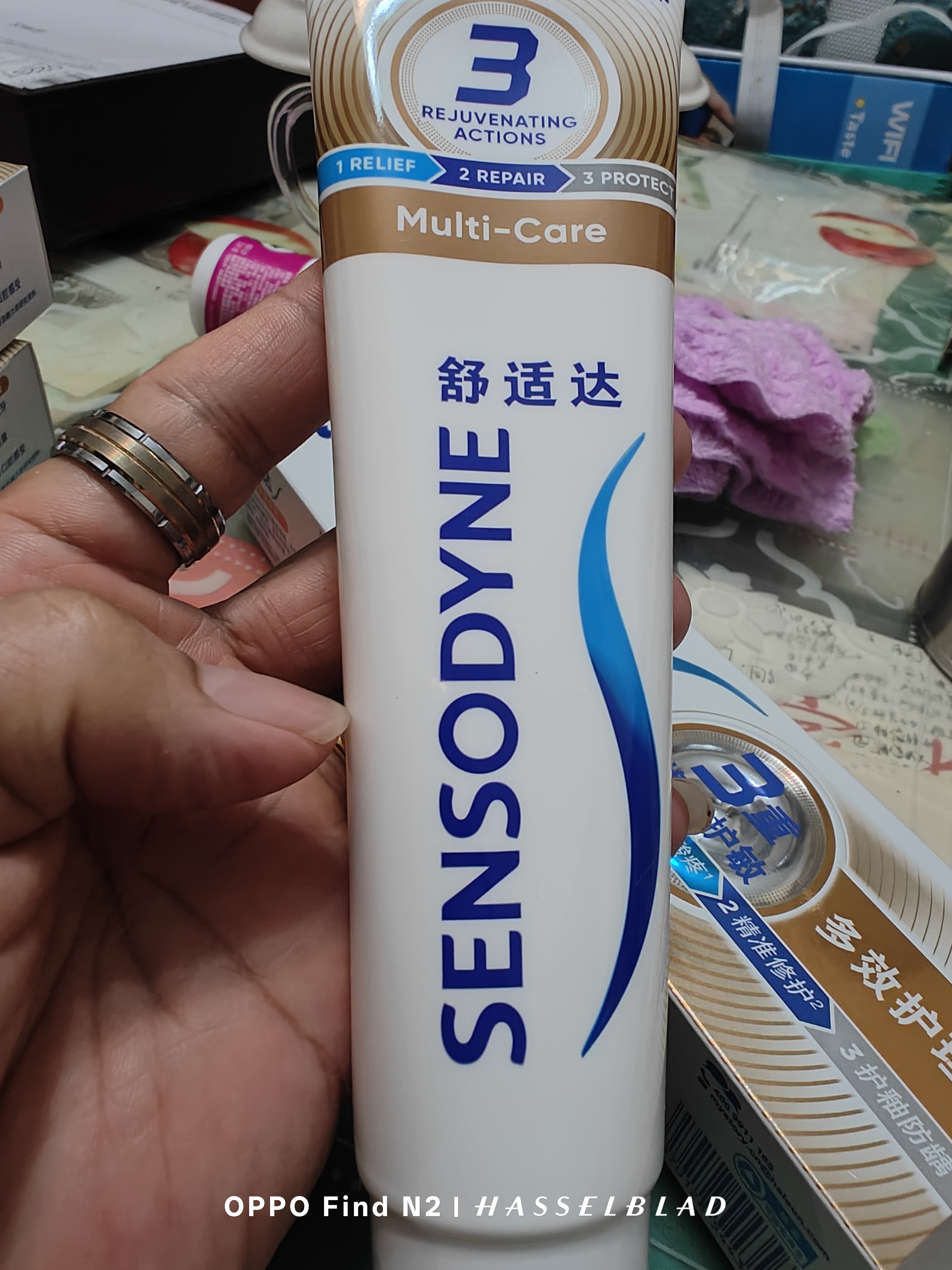 舒适达多效护理抗敏修复成人牙膏套装540g含氟防蛀护龈固齿清新京东自营 实拍图