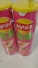 乐事（Lay's）无限薯片 鲜浓番茄味 104克*2罐 208克 休闲零食 膨化食品 实拍图