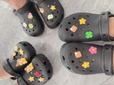 CROCS卡骆驰经典洞洞鞋男鞋一脚蹬女鞋沙滩鞋拖鞋|10001 黑色-001(含智必星) 40 (250mm) 实拍图