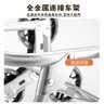爬楼梯便携购物买菜车小拉车家用可折叠轻便手拉杆拖车老人手推车 旗舰款车架-静音大轮+红条纹 实拍图