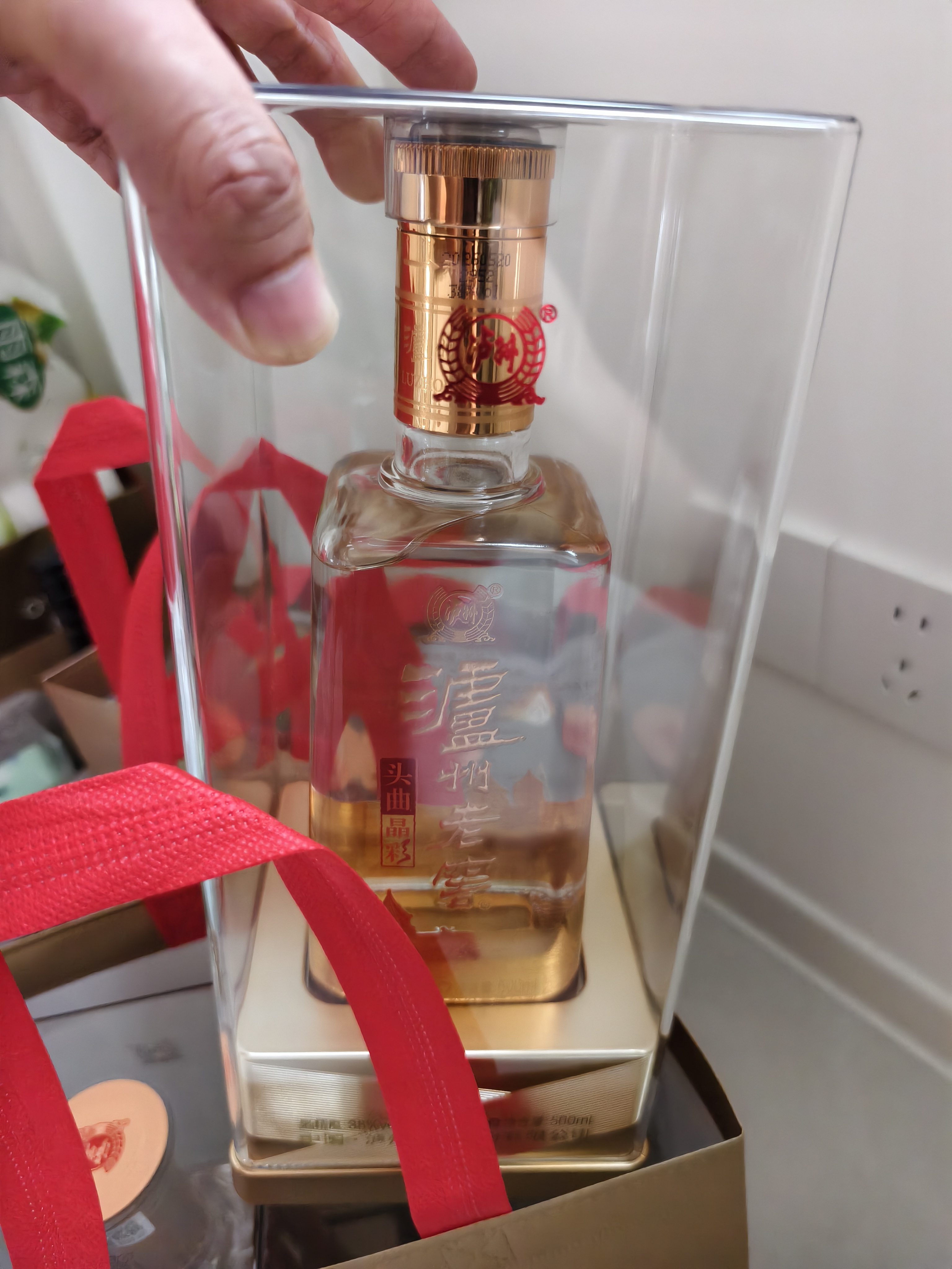 泸州老窖头曲晶彩 浓香型白酒 38度500ml*6瓶 整箱装 实拍图