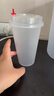 美丽雅奶茶杯一次性咖啡杯带盖500ml*40套珍珠饮料塑料杯加厚果汁杯子 实拍图