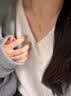 中国黄金（CHINA GOLD）18K金四叶草吊坠女碎冰冰项链女生送老婆女友生日礼物 四叶草吊坠【配925银链】约0.96g 实拍图