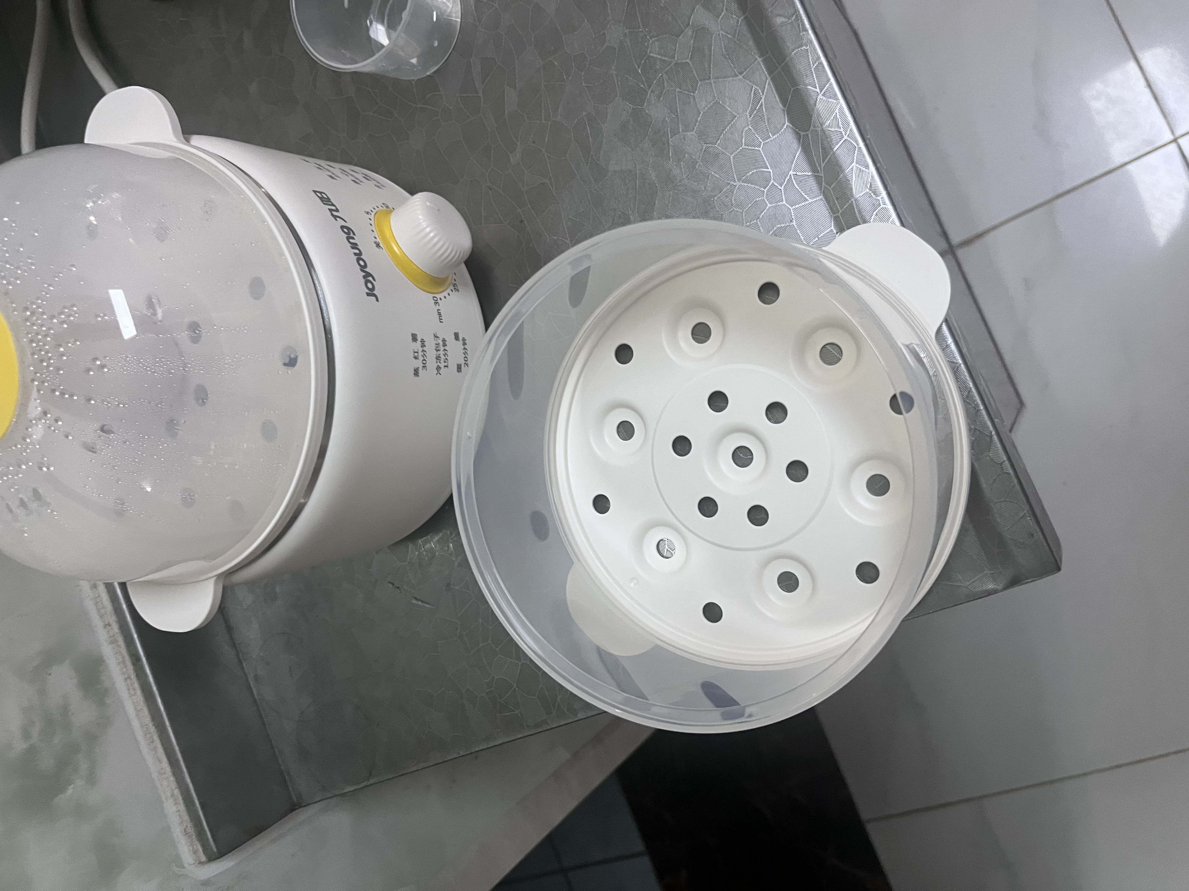 九阳（Joyoung）煮蛋器单双层家用高温断电迷你早餐蒸蛋机炖蛋器便携式电蒸锅 煮鸡蛋神器GE310B 实拍图