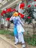 红蜻蜓女童鞋秋季儿童单鞋运动休闲中大童软底老爹鞋Q53BD048灰银色34 实拍图