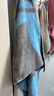 金号纯棉加厚浴巾家用吸水运动洗澡巾男女大毛巾 140*72cm 500g 兰色 实拍图