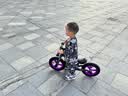 飞鸽儿童平衡车1-3-6岁小孩幼儿宝宝脚拖自行车轻便两轮滑步车12寸紫 实拍图