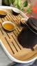 拜杰茶盘茶托 沥水托盘茶海放茶杯功夫茶具储水沥水盘托盘 长方形大号 实拍图