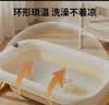 日康（rikang）婴儿洗澡盆折叠盆电子感温浴盆+浴网 RK-X1048-3浅桔黄 实拍图