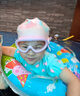 马博士儿童泳镜泳帽防水防雾大框游泳眼镜婴儿洗澡护目镜宝宝套装 粉色 实拍图