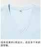 优衣库竹节纱V领T恤/短袖女装纯棉打底休闲百搭26春夏新款483460 483460/00白色 L 实拍图