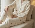 芬腾女士睡衣月子服春夏季新款纯棉长袖产后哺乳孕产妇大码家居服套装 实拍图