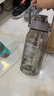 希乐（cille）大容量儿童水杯子男女户外健身吸管杯tritan塑料杯1.5L灰-2219 实拍图