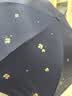 天堂伞 防紫外线晴雨伞三折 雨伞黑胶防晒太阳伞遮阳晴雨伞 午夜蓝 实拍图