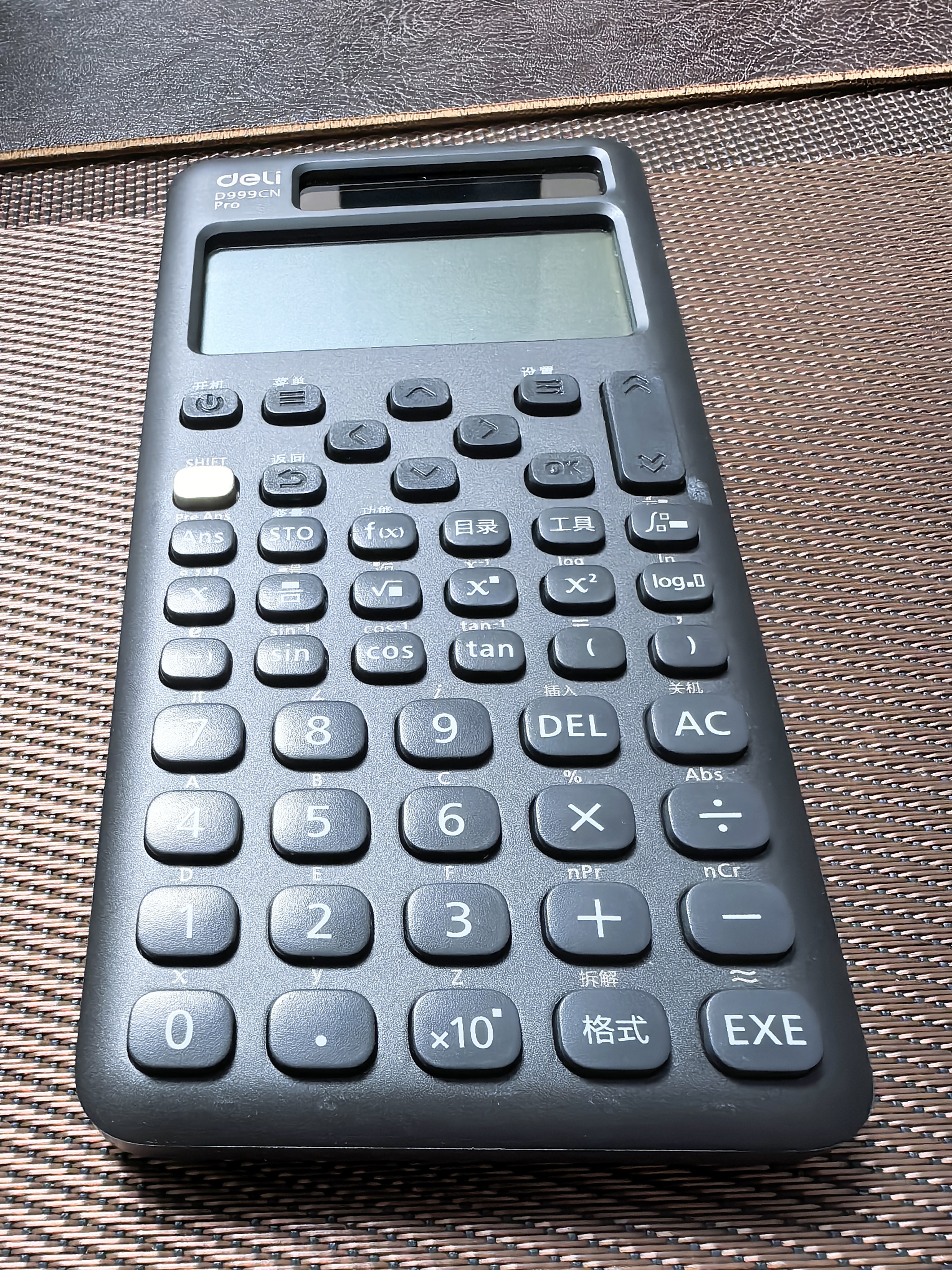 得力（deli）双电源科学函数计算器 高中/大学教程考研奥数物理竞赛会计考试使用 黑 D999CN Pro 实拍图