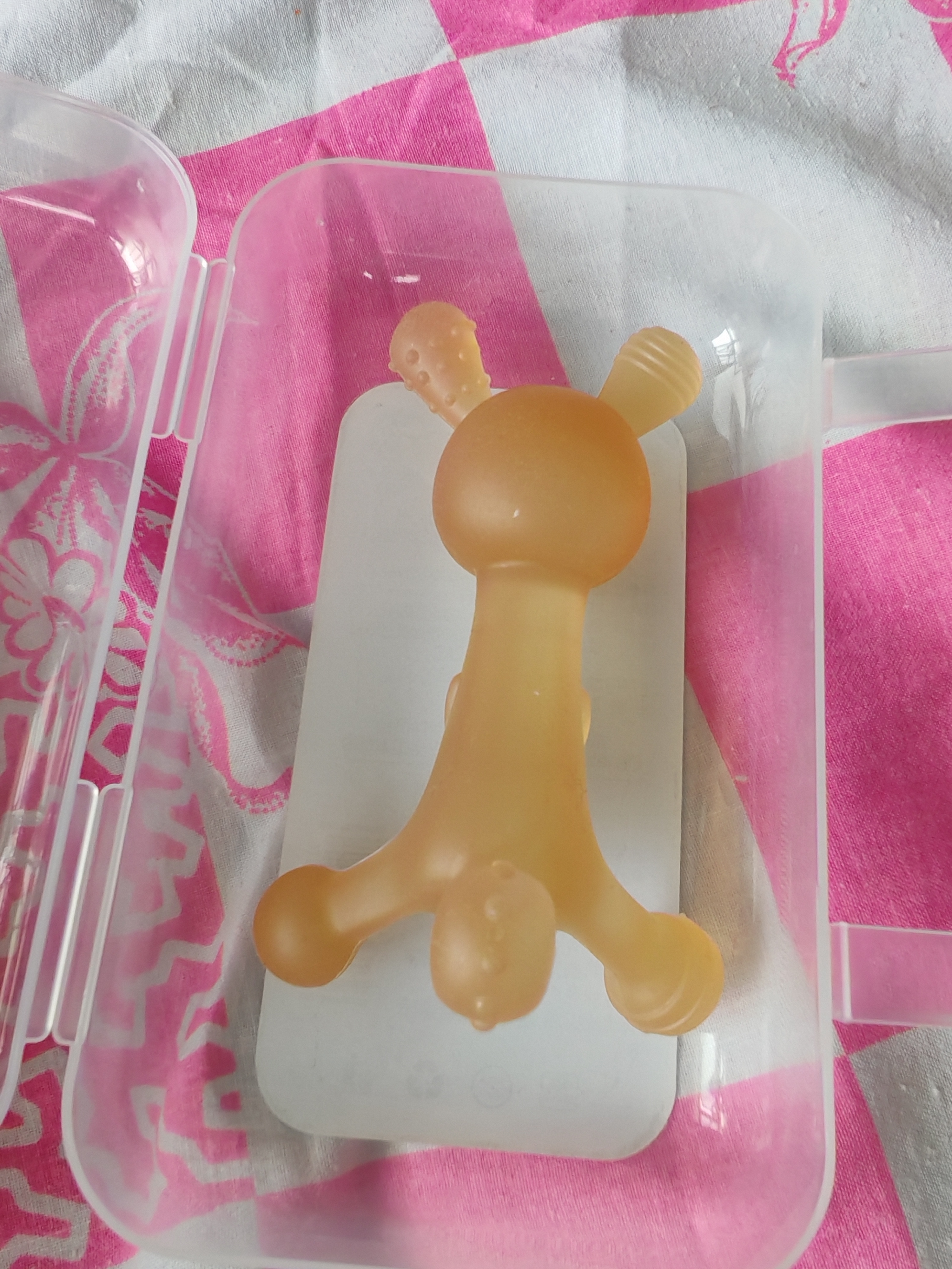 马博士婴儿牙胶磨牙胶棒小蘑菇宝宝安抚玩具防吃手牙咬胶3件套 实拍图