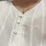 中国黄金（CHINA GOLD）足金生肖猴吊坠男女款小金猴项链本命年转运珠挂坠生日礼物送爱人 【京速达】机智猴吊坠【赠银镀金链】约1.3g 实拍图