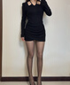 宝娜斯丝袜女夏季超薄5A抑菌光腿神器4双不易勾丝连裤袜肉色 黑丝4条 实拍图