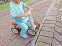 星孩儿童三轮车1-3-2-6岁大号宝宝婴儿手推车脚踏自行车幼儿园童车 顶配钛空轮+推把 咖色 实拍图