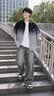 啄木鸟（TUCANO）青少年衬衫搭渐变衬衫套装男高级感百搭一套痞帅薄款搭配男装日系 黑色衬衫+白短T+黑灰色渐变牛仔 【三件套装】 XL 【120-140斤】 实拍图