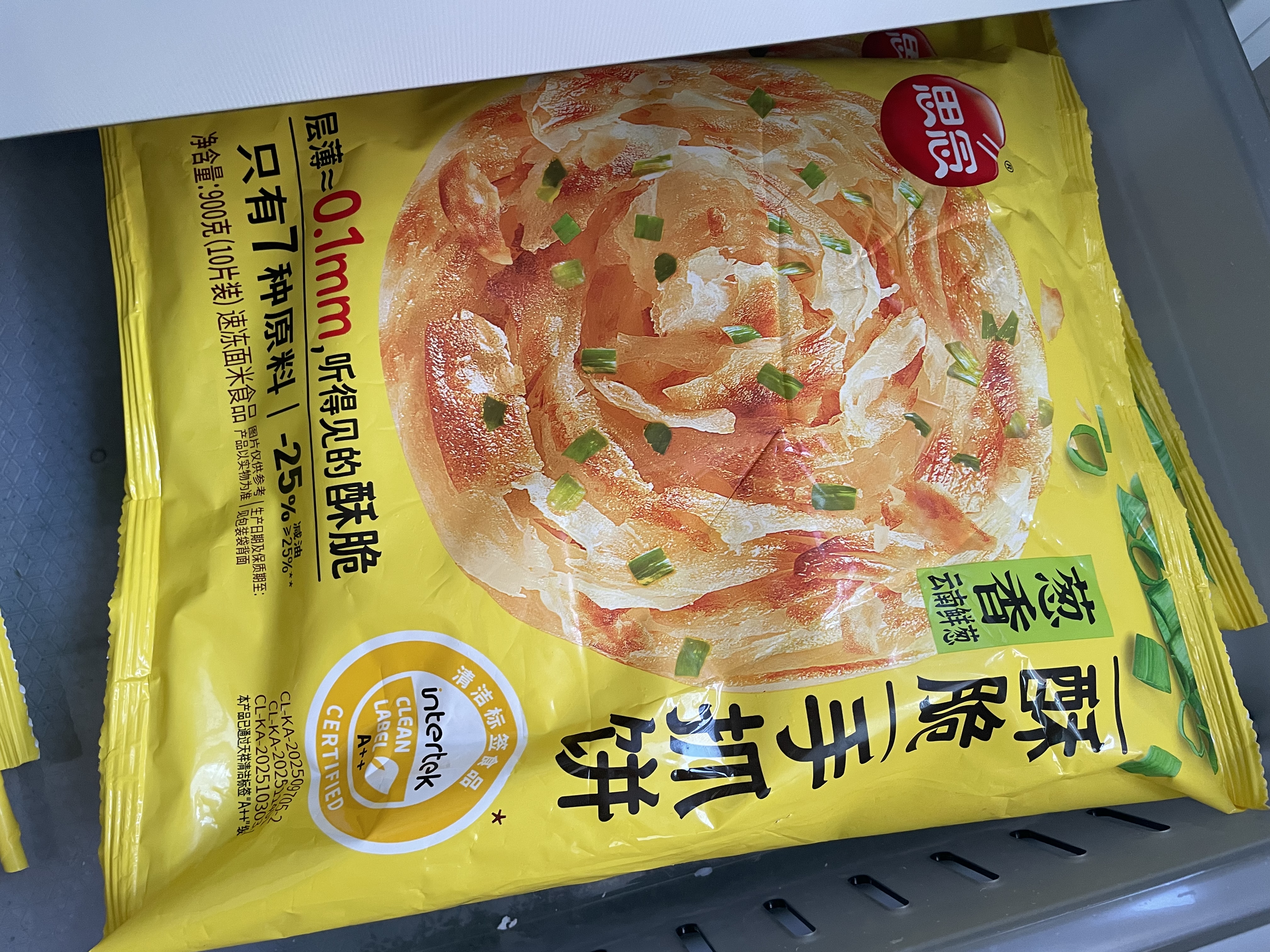 思念台湾风味香葱手抓饼900g*3袋30片 儿童早餐半成品 新老包装混发 实拍图