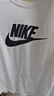 耐克(NIKE)春夏女短袖T恤 纯棉 运动休闲 修身显瘦 DX7907-100 白色M 实拍图