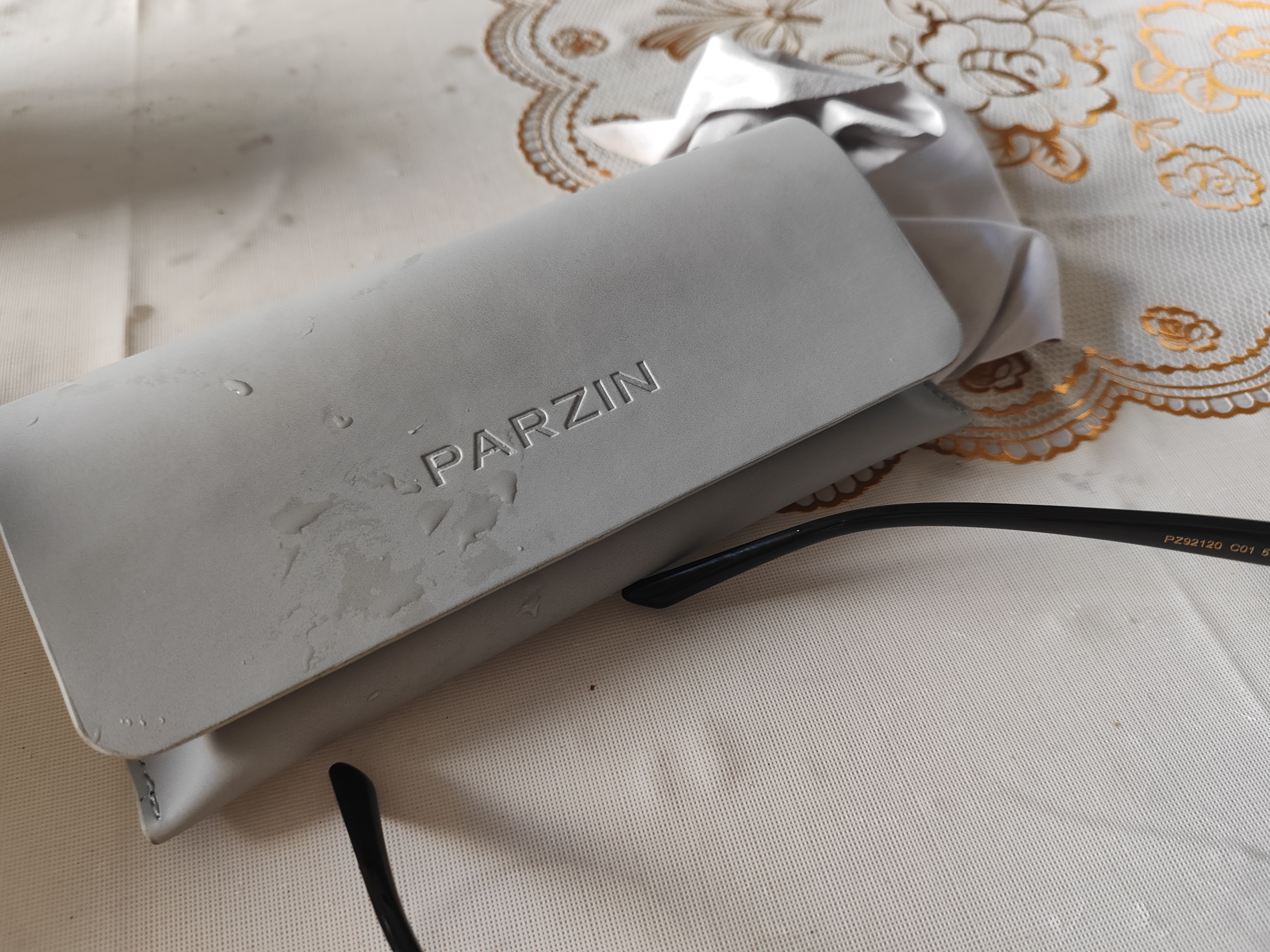 帕森（PARZIN）偏光太阳镜男女 范丞丞同款黑超方框防紫外线情侣遮阳墨镜送礼物 黑框黑灰片-偏光【PZ92120】 实拍图