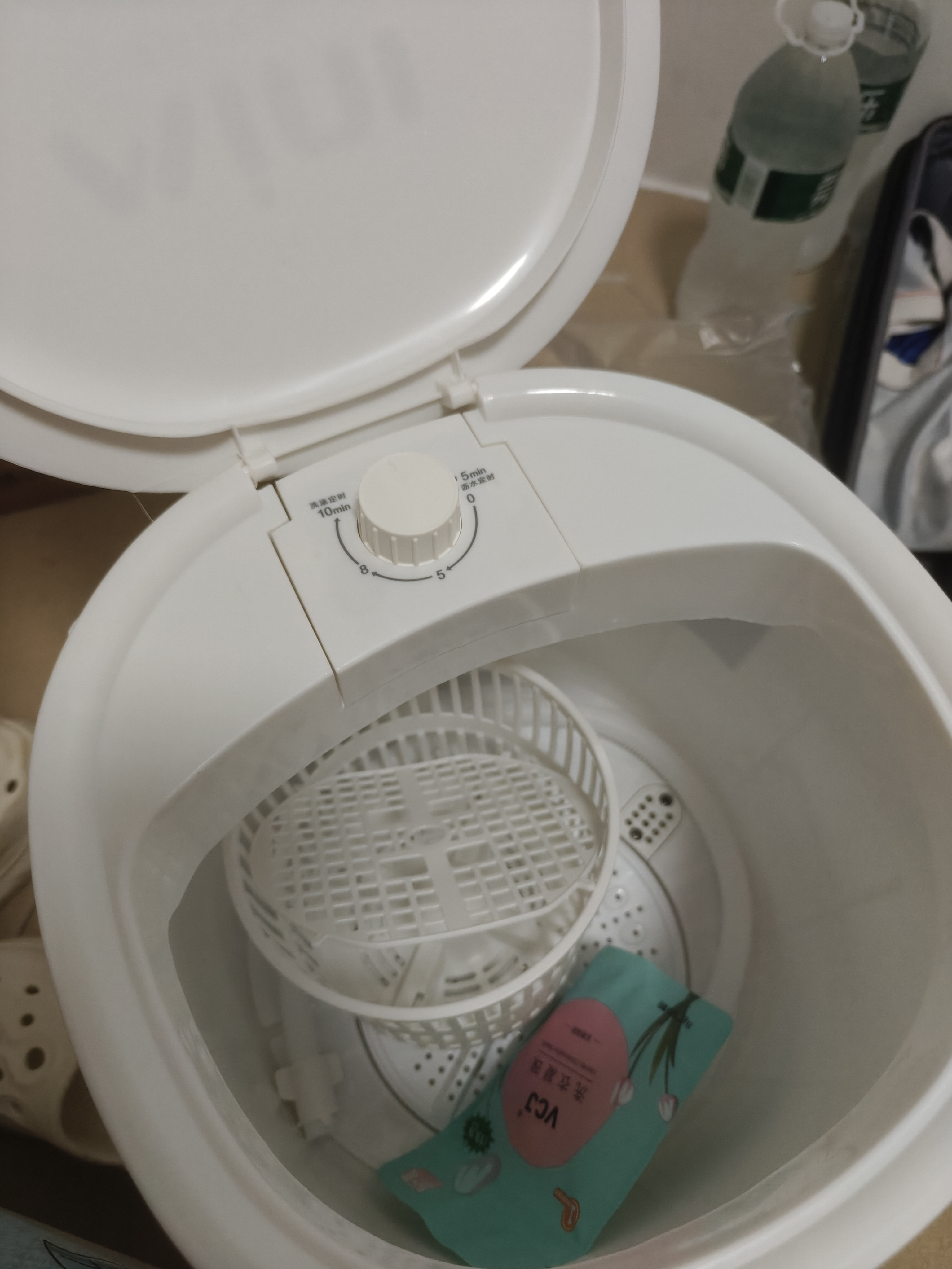 VCJ洗衣机半全自动迷你洗衣机小型洗脱一体小型家用母婴内衣裤洗袜子神器儿童单身人宿舍出租房 新4.5KG【立体水洗去污*定时降噪快洗】珍珠白 实拍图