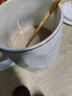 几物森林 陶瓷马克杯带盖大容量咖啡杯情侣杯牛奶杯早餐水杯男女茶杯黑色 实拍图