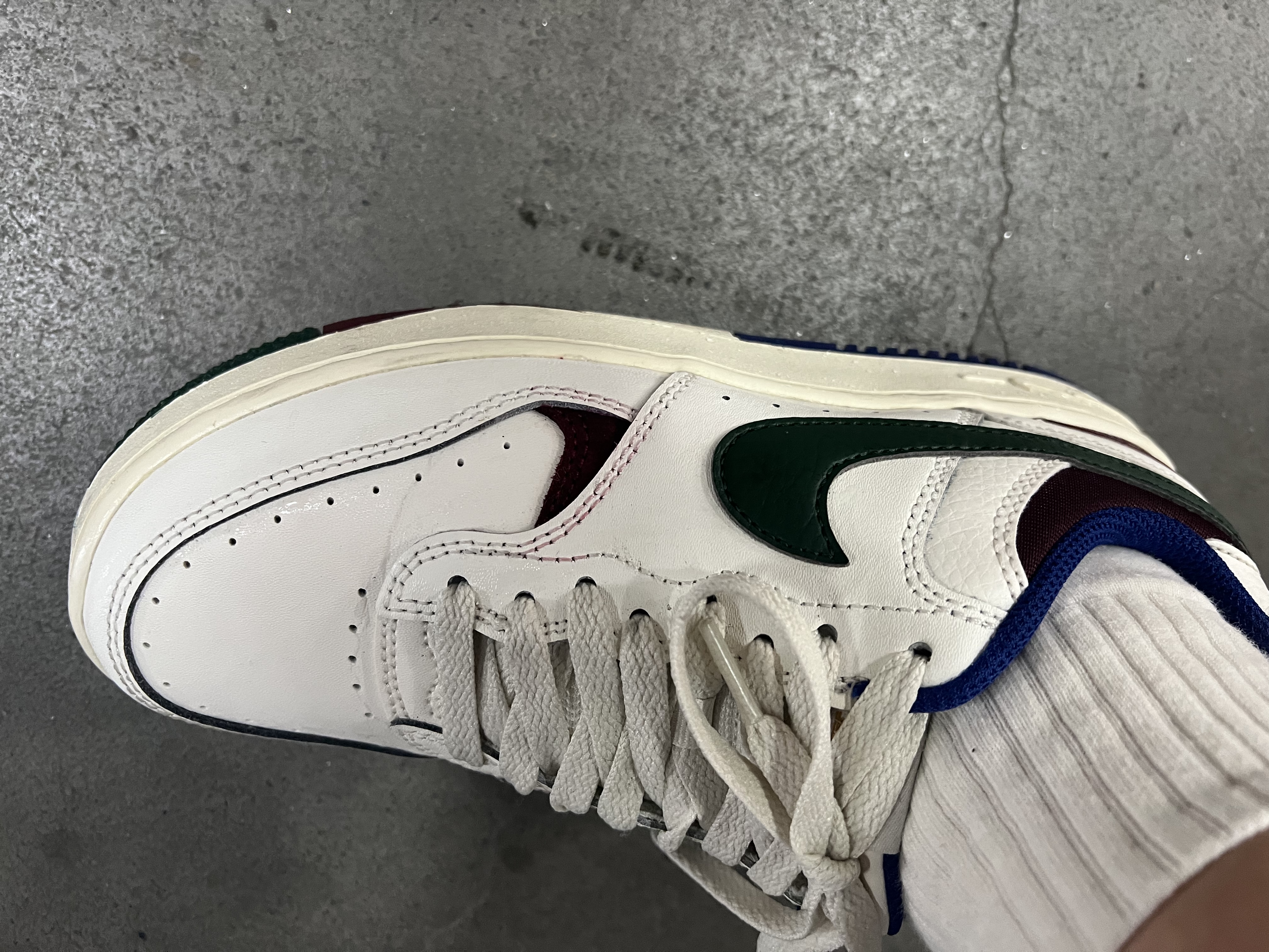 耐克NIKE板鞋女缓震透气GAMMA FORCE运动鞋DX9176-102白绿蓝36.5 实拍图