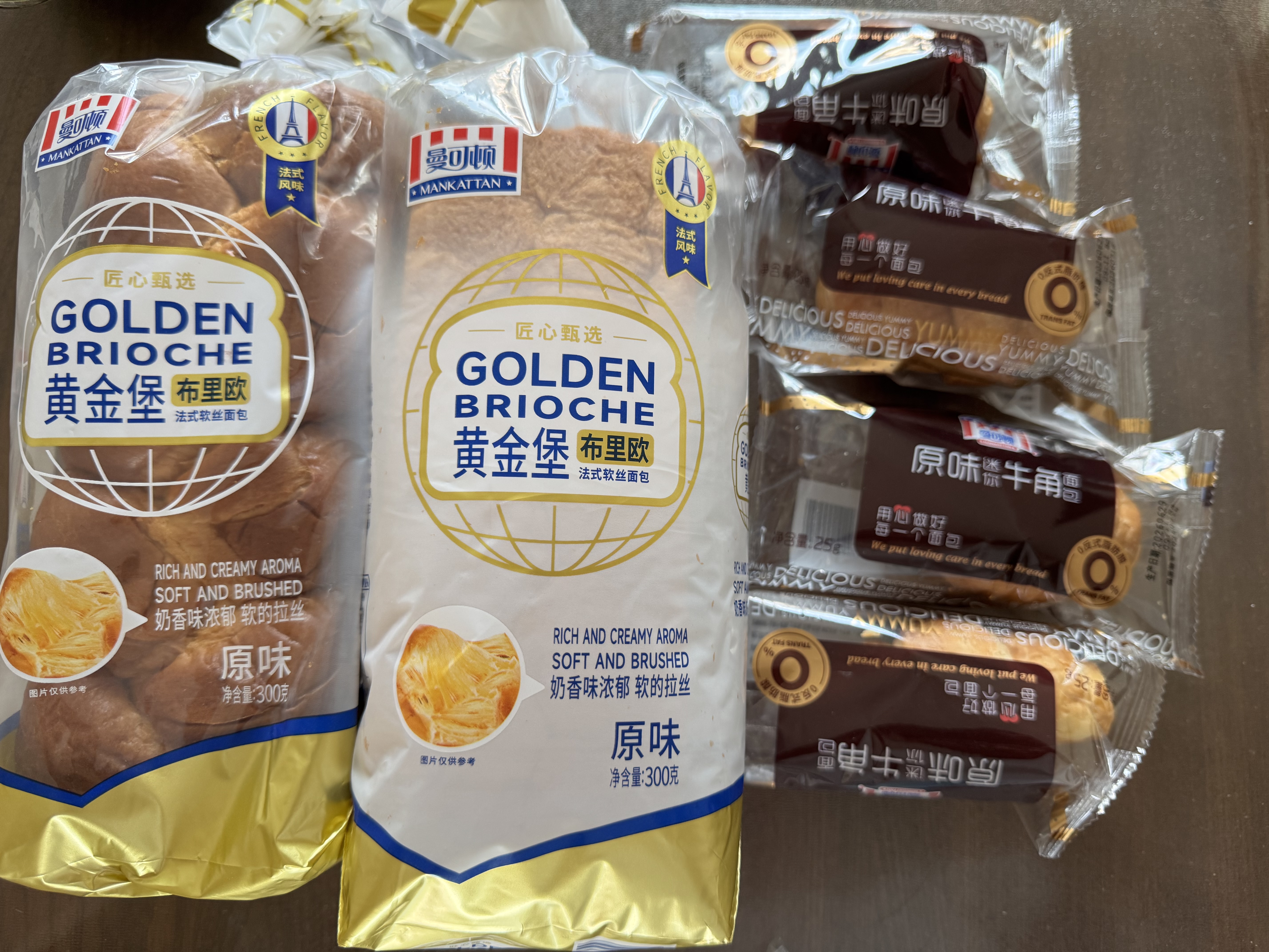 曼可顿 黄金堡面包 300g*2 法式手撕面包早餐食品 源头直发 实拍图