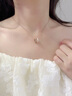 巴宝莉三环女士项链女生2026新款轻奢小众高级感实用生日礼物送女友老婆 三环项链白条纹 实拍图