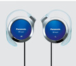 松下（Panasonic）有线耳机 重低音耳挂式耳机 RP-HS47GK-A1防滑 跑步运动游戏耳机 蓝色 实拍图