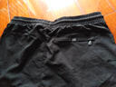 JEEP SPIRIT吉普冰丝卫裤男运动裤男夏季薄款宽松直筒弹力休闲裤男士长裤子男 p1118黑色 薄款 4XL （适合190斤~200斤） 实拍图