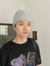 南极人帽子男士睡帽薄款包头帽光头帽空调帽睡眠帽月子帽女堆堆帽 浅灰 实拍图