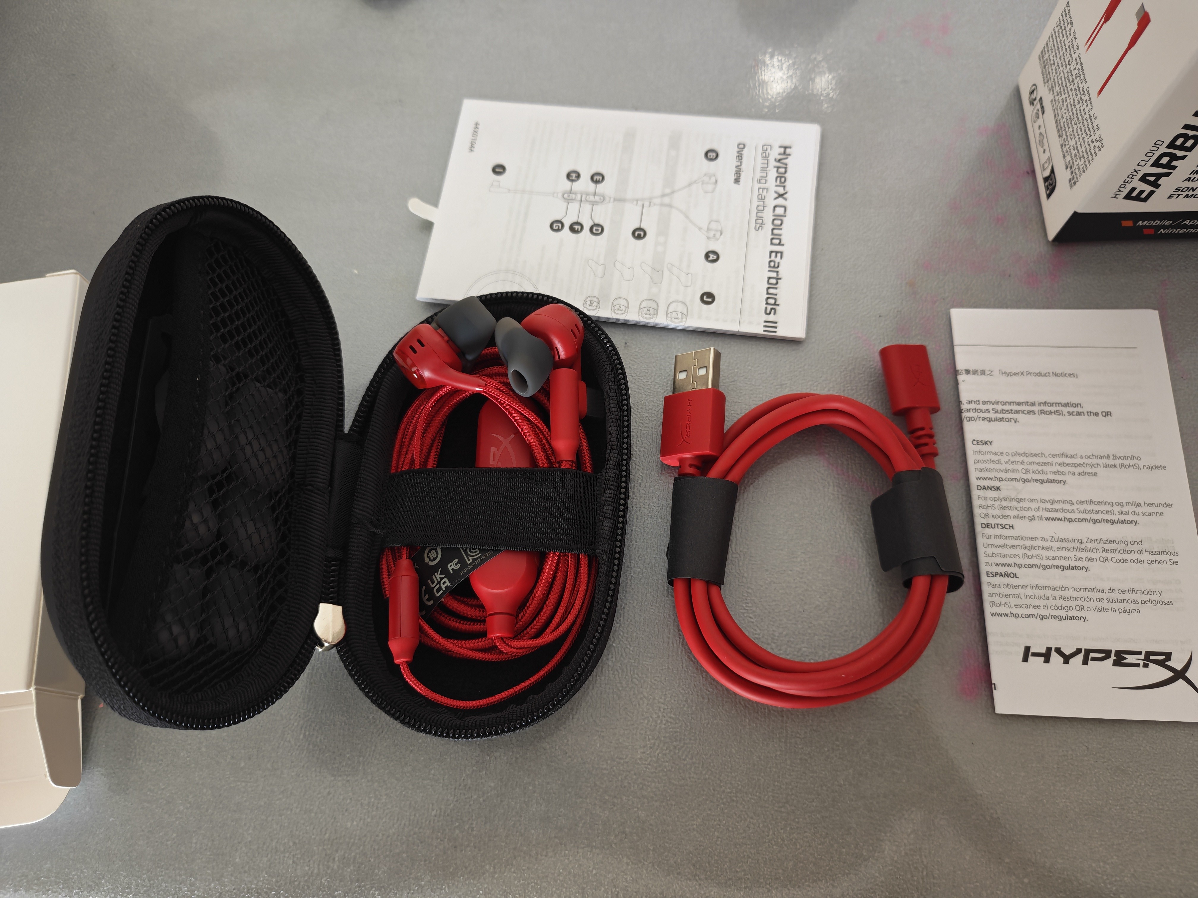 极度未知（HYPERX）云雀2/3入耳式电竞游戏耳机有线3.5mm接口笔记本电脑手机csgo吃鸡绝地求生fps游戏耳麦三角洲行动 【云雀3S加强/红】2026新品 入耳式游戏耳机 实拍图