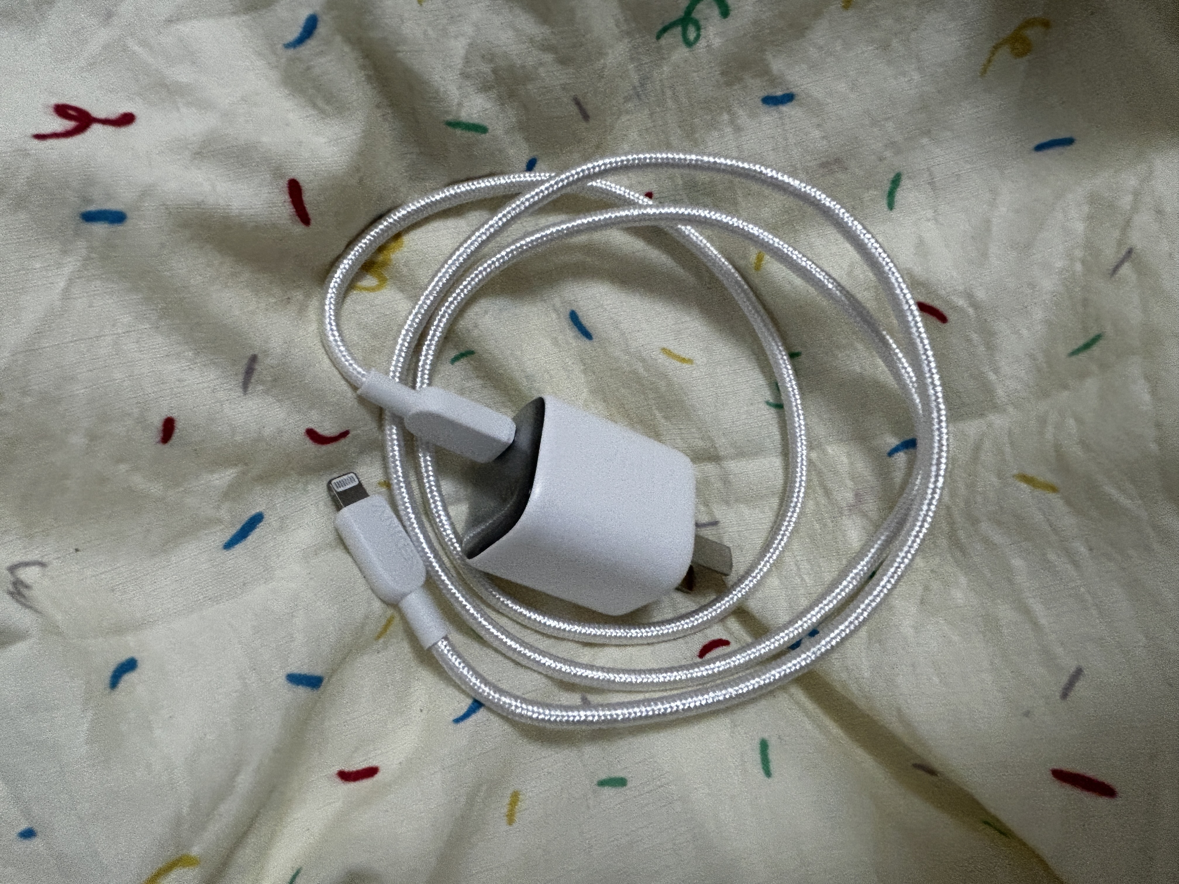 ANKER安克20W氮化镓充电器套装 适用苹果iphone14promax苹果13快充数据线0.9米白 实拍图