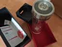 希诺抗菌玻璃杯双层防烫办公车载水杯男高档泡茶杯子XN-9303 360mL 实拍图