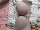 欧诗倩无痕内衣女小胸聚拢加厚美背胸罩收副乳调整型显大无钢圈文胸罩 豆沙色套装（配内裤） L 36/80(AB通杯厚约3CM) 实拍图