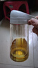 【京东物流配送】油壶自动开合油瓶厨房玻璃油罐醋壶酱油瓶防漏 自动开合油壶1个630ml 实拍图