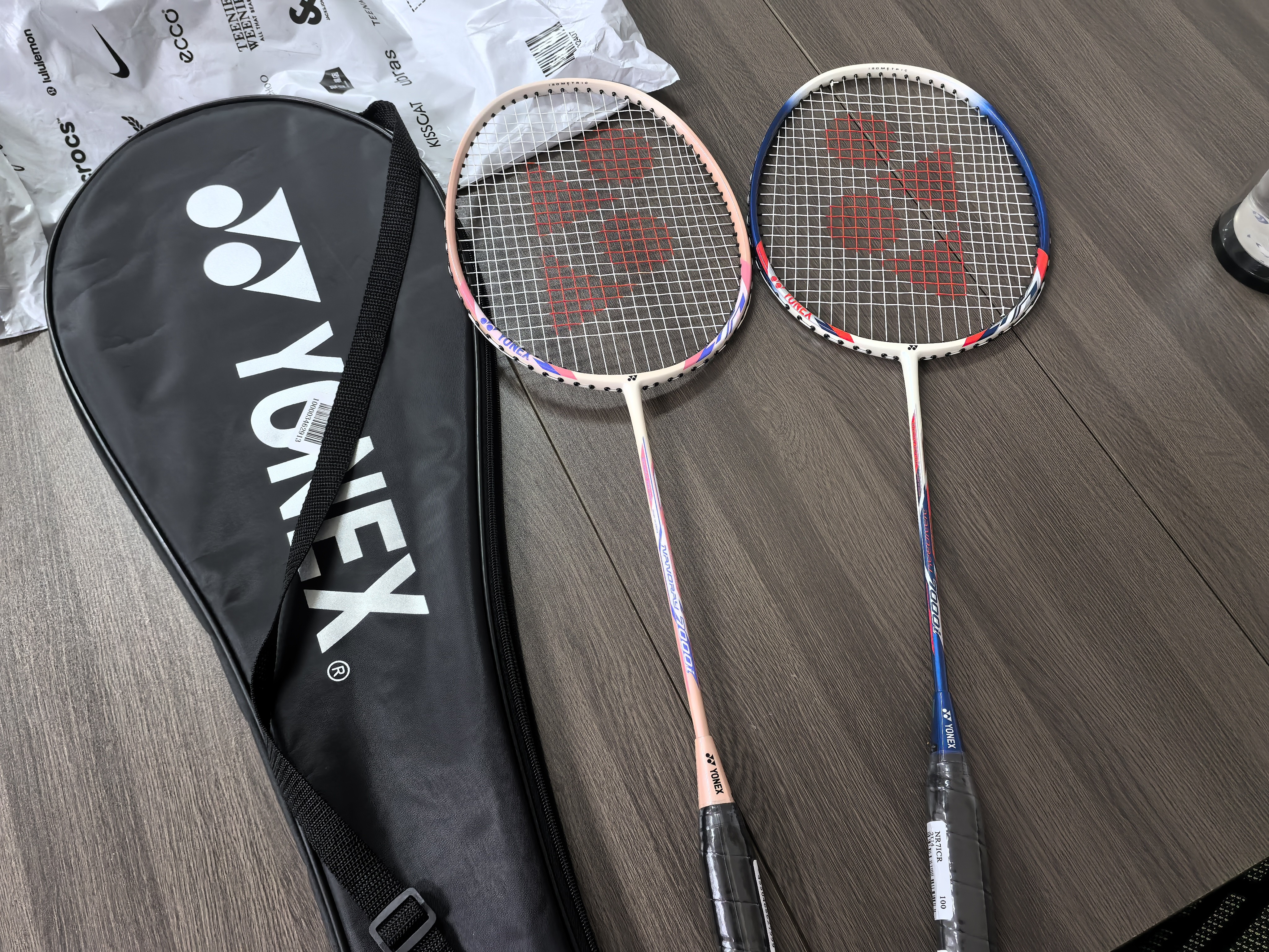 尤尼克斯（YONEX）羽毛球拍对拍碳素中杆比赛训练锐速高弹均衡NR7000I已穿线附手胶 实拍图