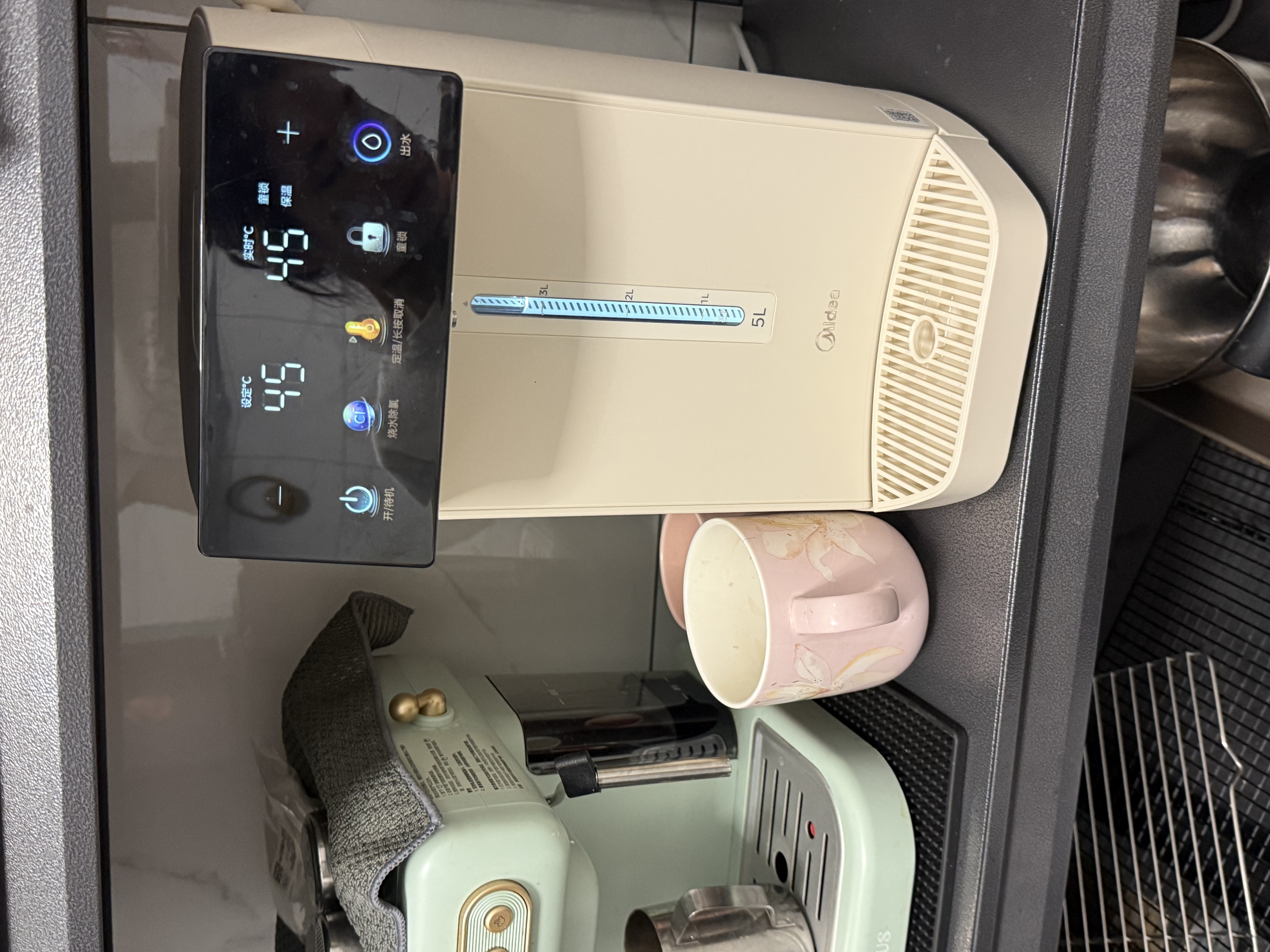 美的（Midea）小魔方电热水瓶可拆5L恒温一体全自动除氯电热水壶316L不锈钢内胆保温水壶非即热式饮水机熟水机 5L 【25年旗舰新品】升级316L无缝内胆 实拍图