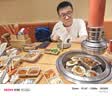 威仕顿职业台球手套 露指三指透气防滑专用桌球杆台球配件 左手 实拍图
